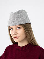 Пілотка з вовни D.Hats світло сірого кольору