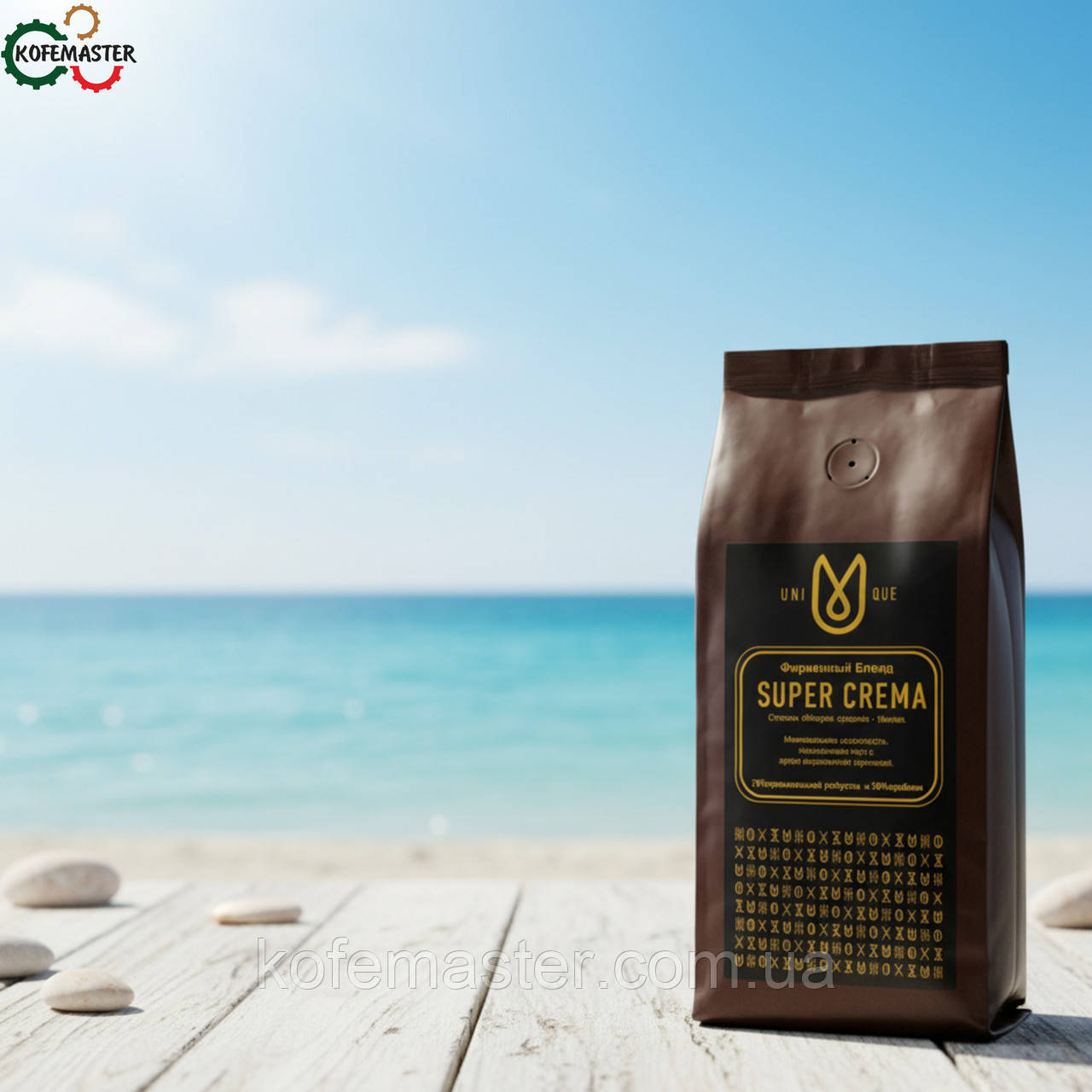Кава Unique Super Crema в зернах 1 кг, фото 1