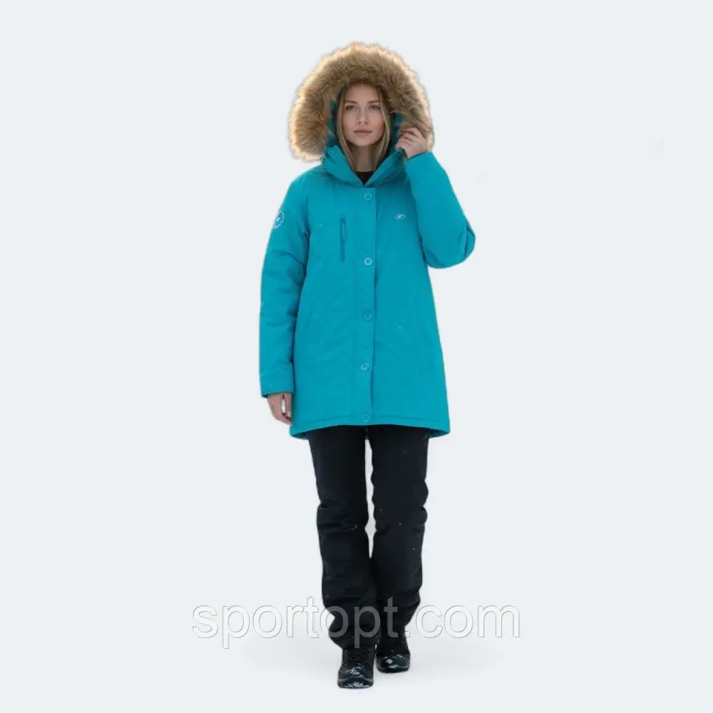 Парка жіноча 271156 блакитна, фото 1