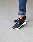 Жіночі чорні зимові шкіряні кросівки 36-41, фото 2