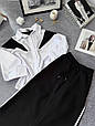 Костюм з костюмки та котону Модель: 1555-5801 Колір: чорно-білий, фото 2