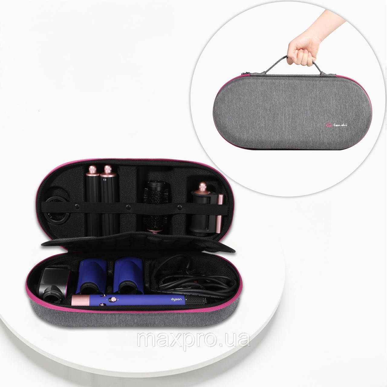 Дорожня сумка для зберігання Dyson Airwrap Styler сіра, фото 1