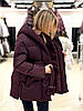 Пуховик жіночий ZLLY 25515 WINE BROWN, фото 7