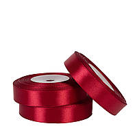 Стрічка атласна 2,0 см (33 м) червона