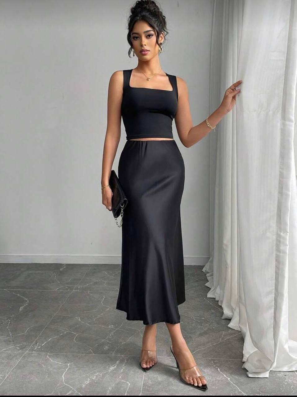 Спідниця з шовку Армані Модель: 1532-301 Колір: чорний, фото 1