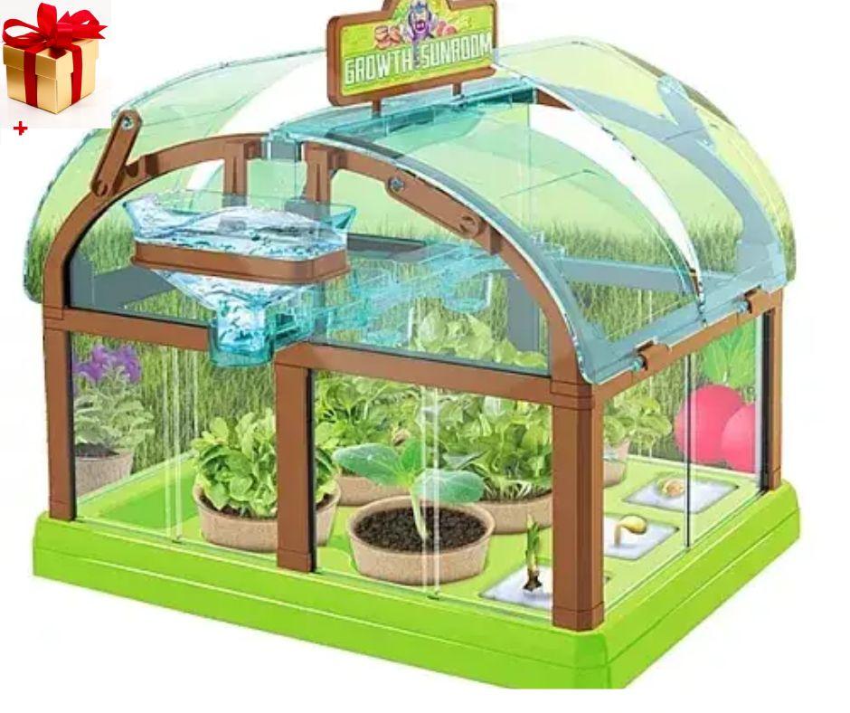 Набір для дослідів домашня теплиця Home made plant Ігровий набір теплиця для вирощування рослин із насінням, фото 1