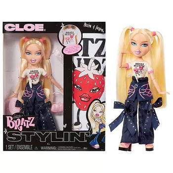 Лялька Братц Bratz Stylin Хлоя модна лялька з футболкою для дівчинки 544869
