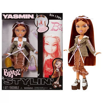 Лялька Братц Bratz Stylin Ясмін модна лялька з футболкою для дівчинки 544876