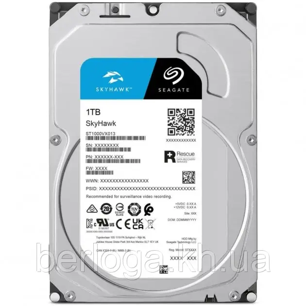 Жорсткий диск Seagate SkyHawk 1 TB (ST1000VX013)