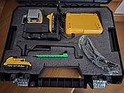Лазерний рівень Dewalt 089LG 3D 12 ліній + штатив 1м. + триножка, фото 2