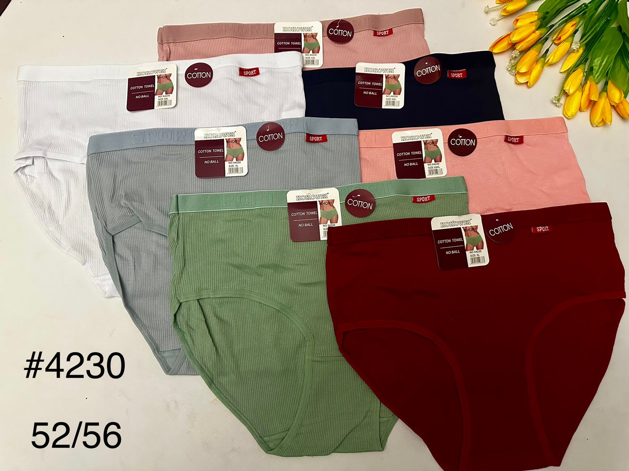 Труси жіночі в рубчик гумка «Sport"