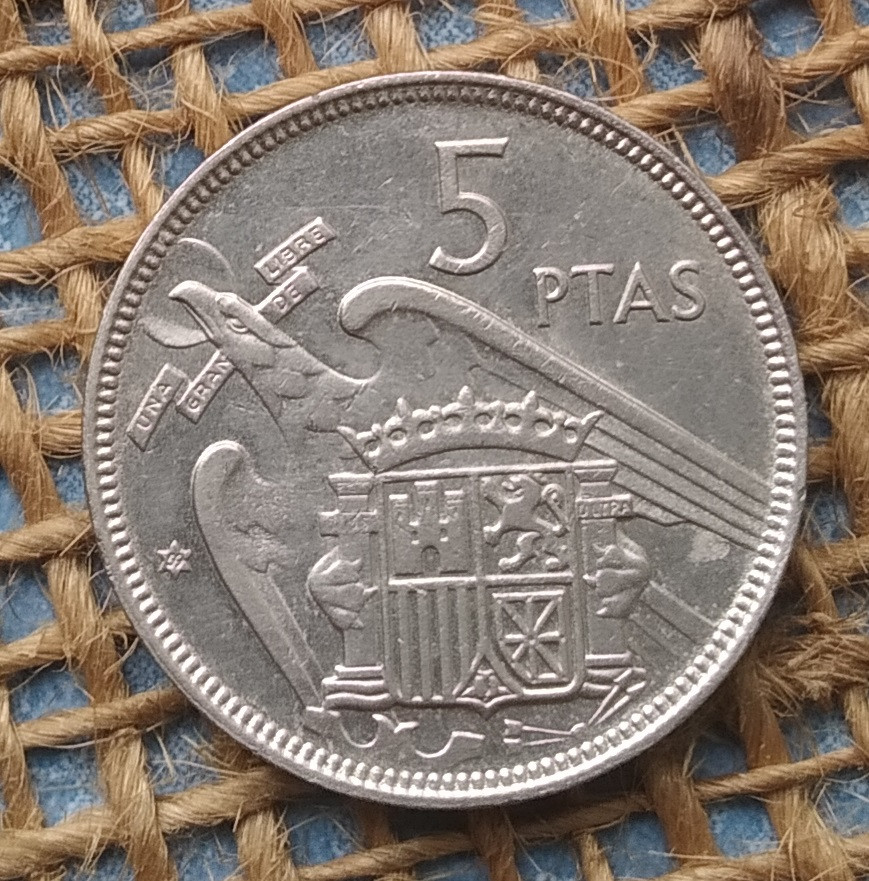 5 песет 1957 року. (59) Iспанiя, фото 1