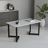 Прямокутний журнальний стіл із ламінованої ДСП, фото 4
