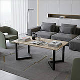 Прямокутний журнальний стіл із ламінованої ДСП, фото 7