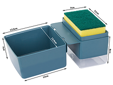 Дозатор для рідини для посуду губка контейнер для зливу