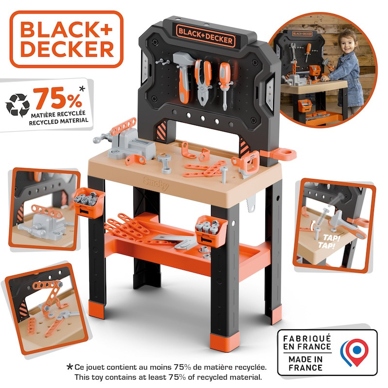 Ігровий набір Smoby Toys Black+Decker Майстерня з аксессуарами [7600360739], фото 1
