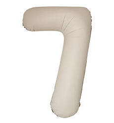Кулька Цифра Slim "7" (1 м), Flexmetal, колір - кремовое латте сатин