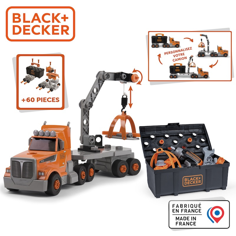 Ігровий набір Smoby Toys Black+Decker Вантажівка з шурупокрутом та аксессуарами [7600360941], фото 1