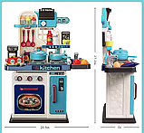 Інтерактивна Дитяча-Кухня "Майстер-Шеф 69 см" (53 Аксесуари, Звук, Світло, Реальна Вода), фото 5