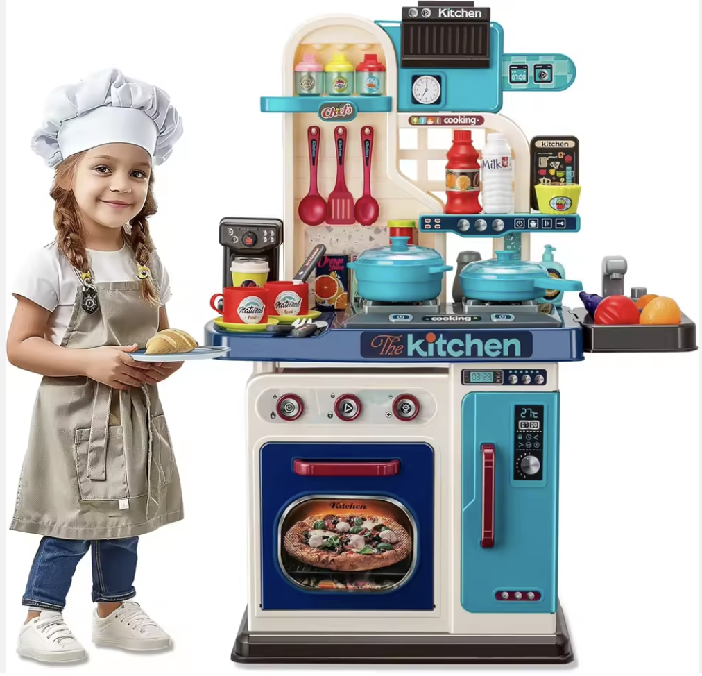 Інтерактивна Дитяча-Кухня "Майстер-Шеф 69 см" (53 Аксесуари, Звук, Світло, Реальна Вода), фото 1