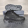 Зимові чоловічі шкіряні черевики, кросівки на блискавці чорні утеплені з натуральної шкіри на хутрі на зиму, розмір 40-45, фото 3