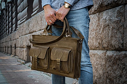 Шкіряна сумка для ноутбука 15.6 дюймів,вертикальна чоловіча шкіряна сумка а4,сумка для ноутбука вертикальна