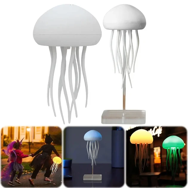 Акумуляторний 3D-нічник світильник Медуза Dt, фото 1