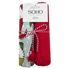 Kitch text SOHO Наб. марш. 40*60см хлопок 100% Dwarf лента 2 шт.