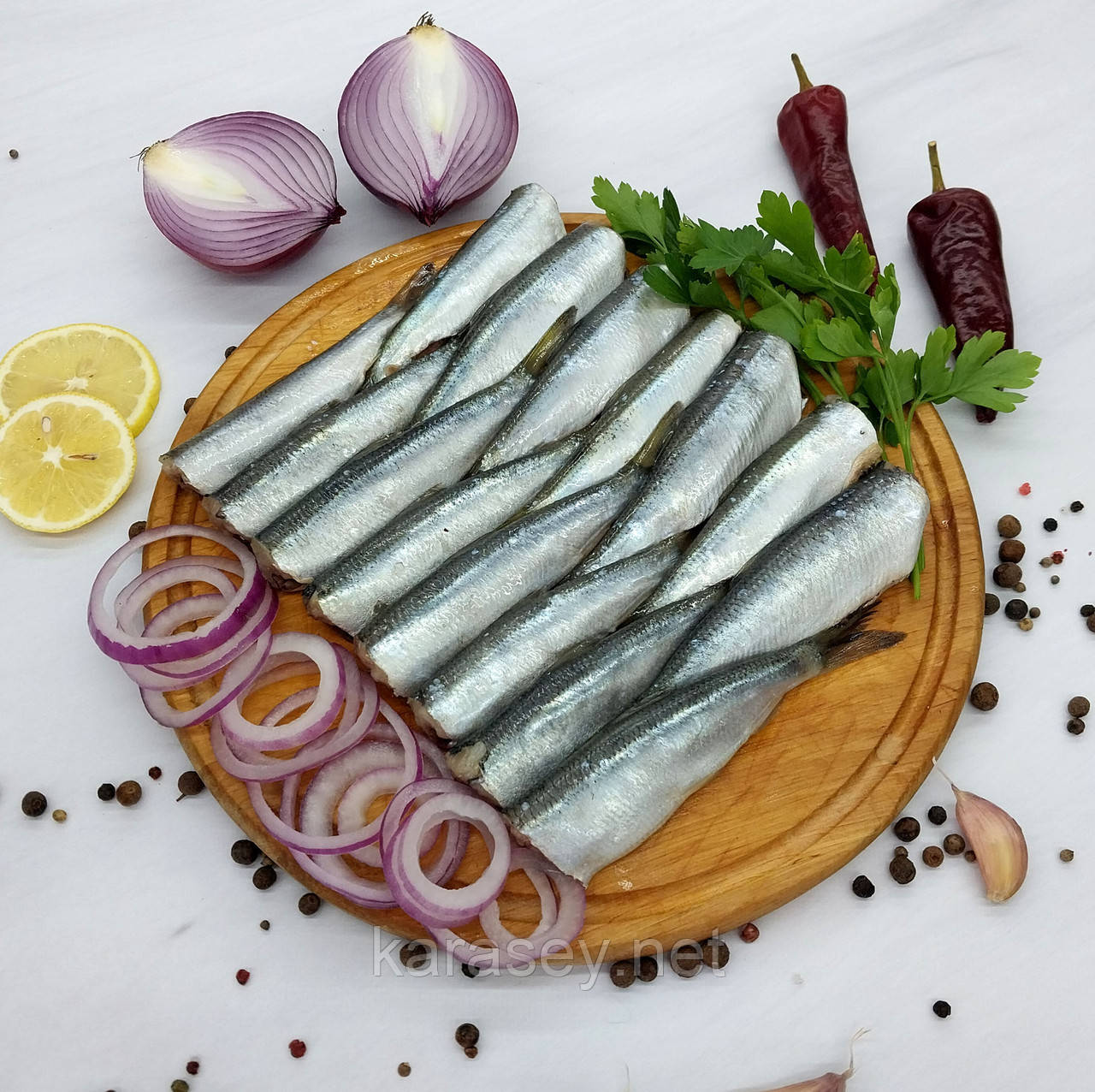 Салака пряного посолу без голови 500г, фото 1