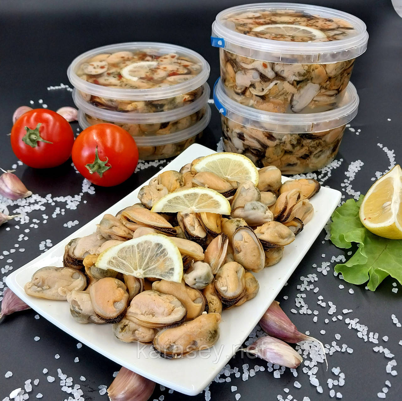 Мідії мариновані в олії 500г, фото 1