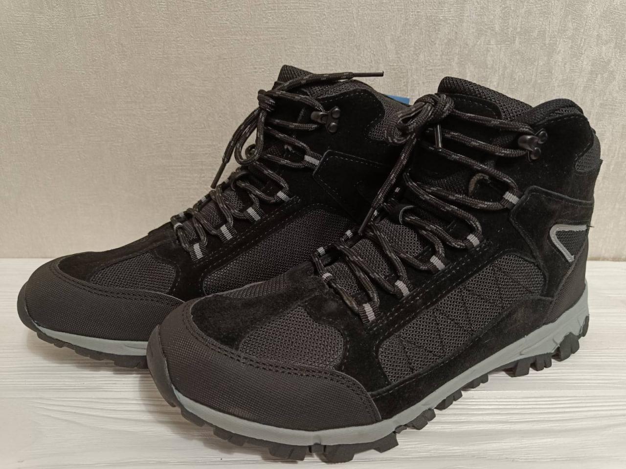 Черевики чоловічі демісезонні трекінгові Seven for Seven, чорні, замша натуральна + мембрана, водостійкі розмір 44,5 - 29,7 см, фото 1