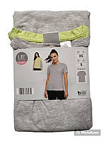 Комплект базових жіночих футболок Up2Fashion (2 шт.) сіра + салатова розмір XS/S