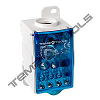 Блок распределительный 400А синий на DIN-рейку модульный винтовой клеммный блок