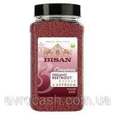 Кускус органічний з буряком Bisan 400 гр пластик, фото 1