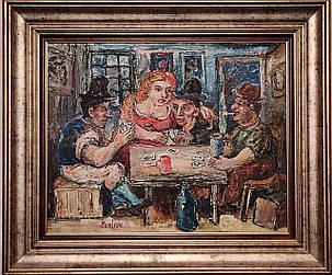 Гра в карти Давид Бурлюк. середина ХХ ст., фото 1