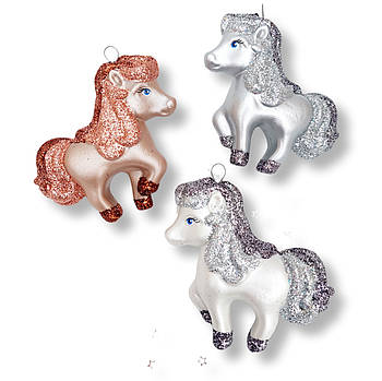 Новорічні іграшки символ 2026 року Коня