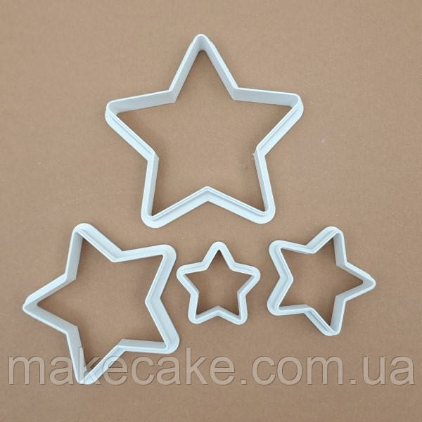 Набір вирубок Зірочки - 4 шт, фото 1