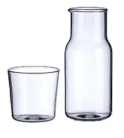 Графин для води — молока 550 мл + склянка 250 мл Dishtable