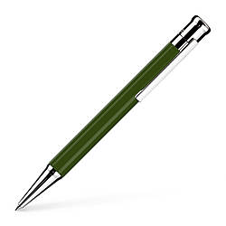 Ручка кулькова OttoHutt серії Design 04 Ballpoint Pen Shine Olive Platin, корпус оливковий / платина, 944208