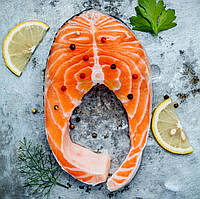 Стейк лосося с/м
