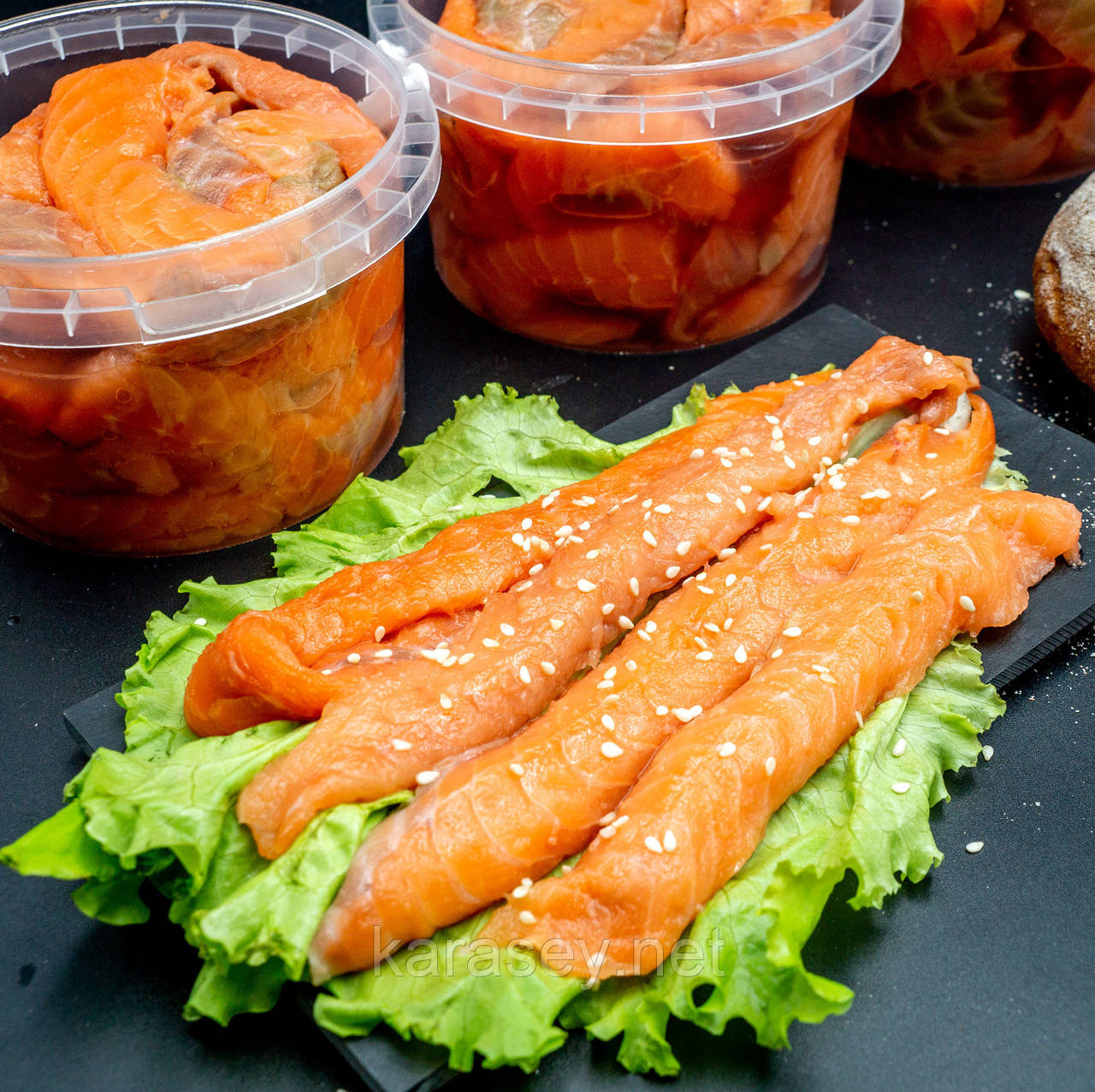 Спинки лосося с/м крупні 500г, фото 1