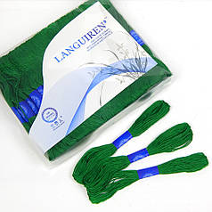 Нитки муліне для вишивки, зелений, 8 м