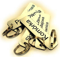 Номерки золотистые круглые