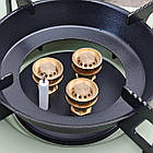 Газова плита туристична з латунними форсунками LJ108 з п'єзопідпалом, Портативна кемпінгова плитка, фото 7