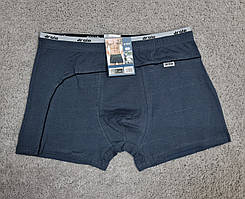 Боксери чоловічі Drole труси чоловічі бавовняні темно-сірі розмір L, XL