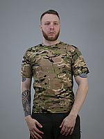 Камуфльована футболка хб Мультикам