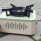 Газова плита туристична з латунними форсунками LJ108 з п'єзопідпалом, Портативна кемпінгова плитка, фото 10