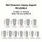 Накладні нігті 24 шт. з рожевою квіткою та градієнтом + клейові стики (24шт) для нігтів, типси балерина для манікюру - (01897), фото 6