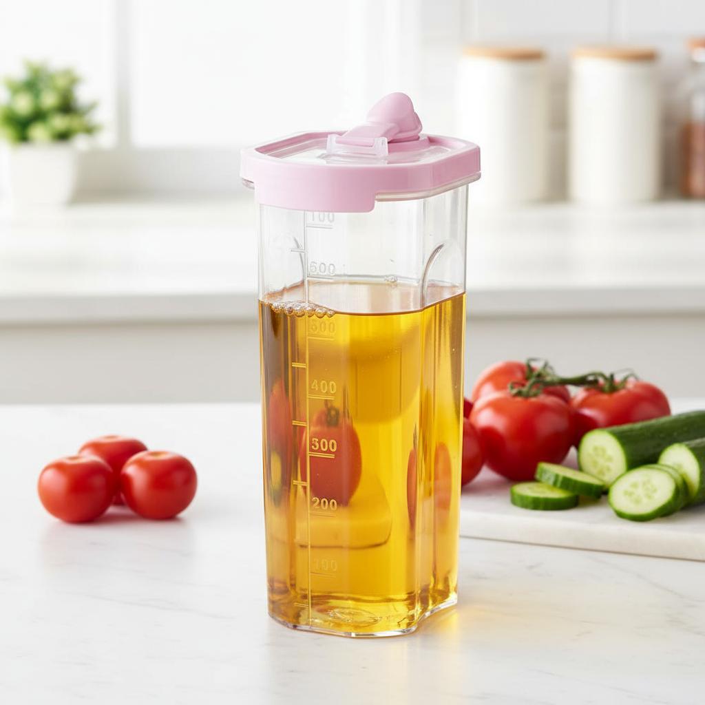 Пластикова ємність для олії 0.75л со шкалой AK 466