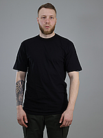 Камуфльована футболка хб Чорна